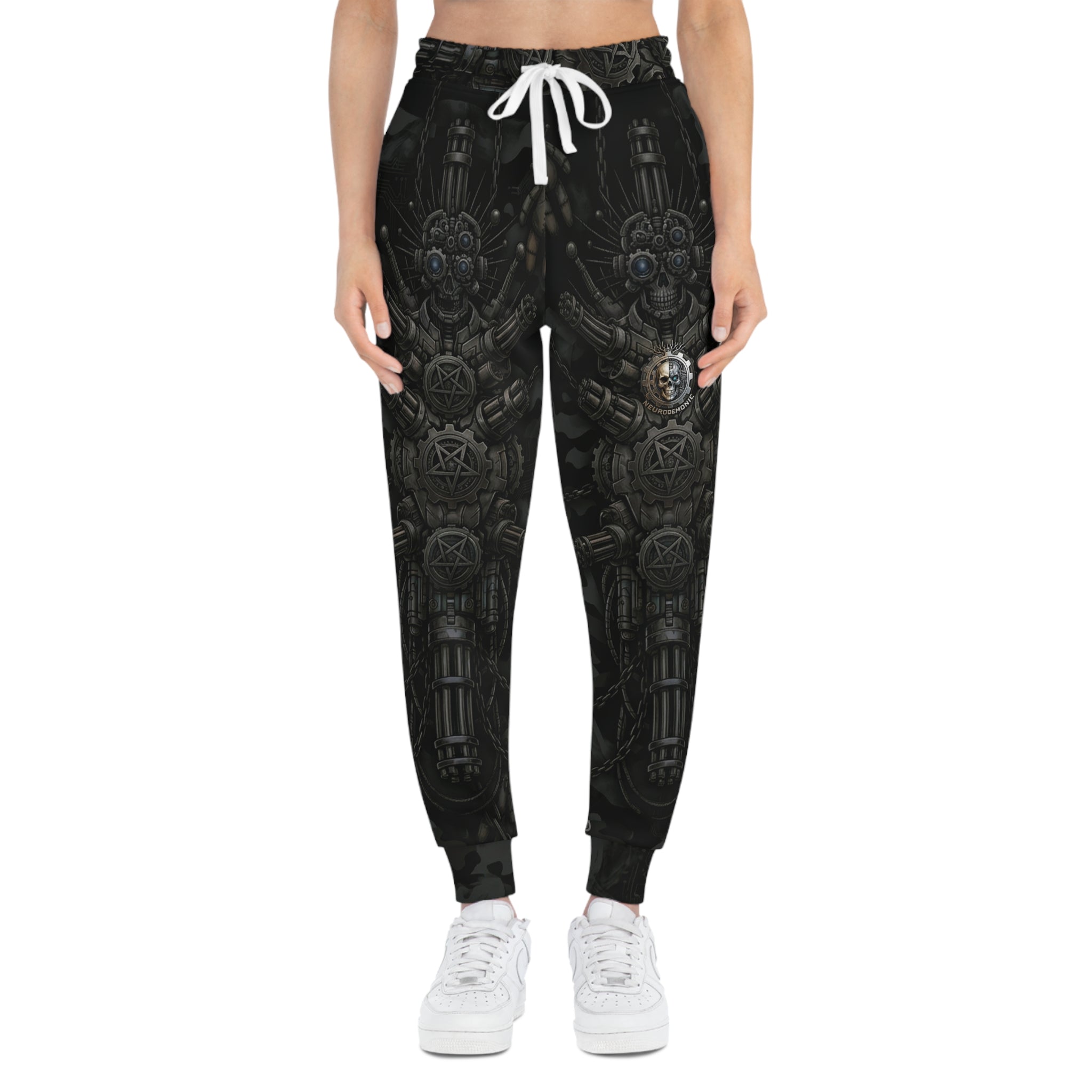 NeuroDemonic Infernal Machine Joggers – Premium All-Over Print Streetwear