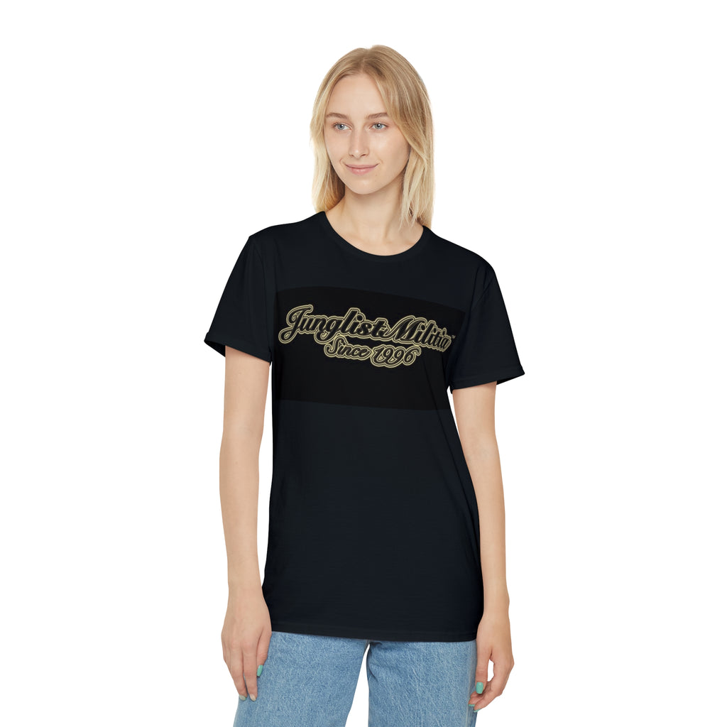 Unisex Iconic T-Shirt- Junglist Militia Since 1996 2nd Generation Logo