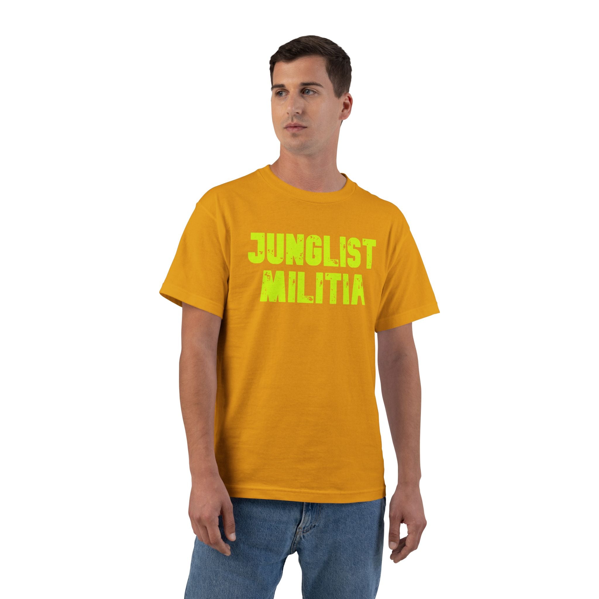 Beefy-T® JUNGLIST MILITIA Short-Sleeve T-Shirt- 12 Colors to choose from. All sizes.