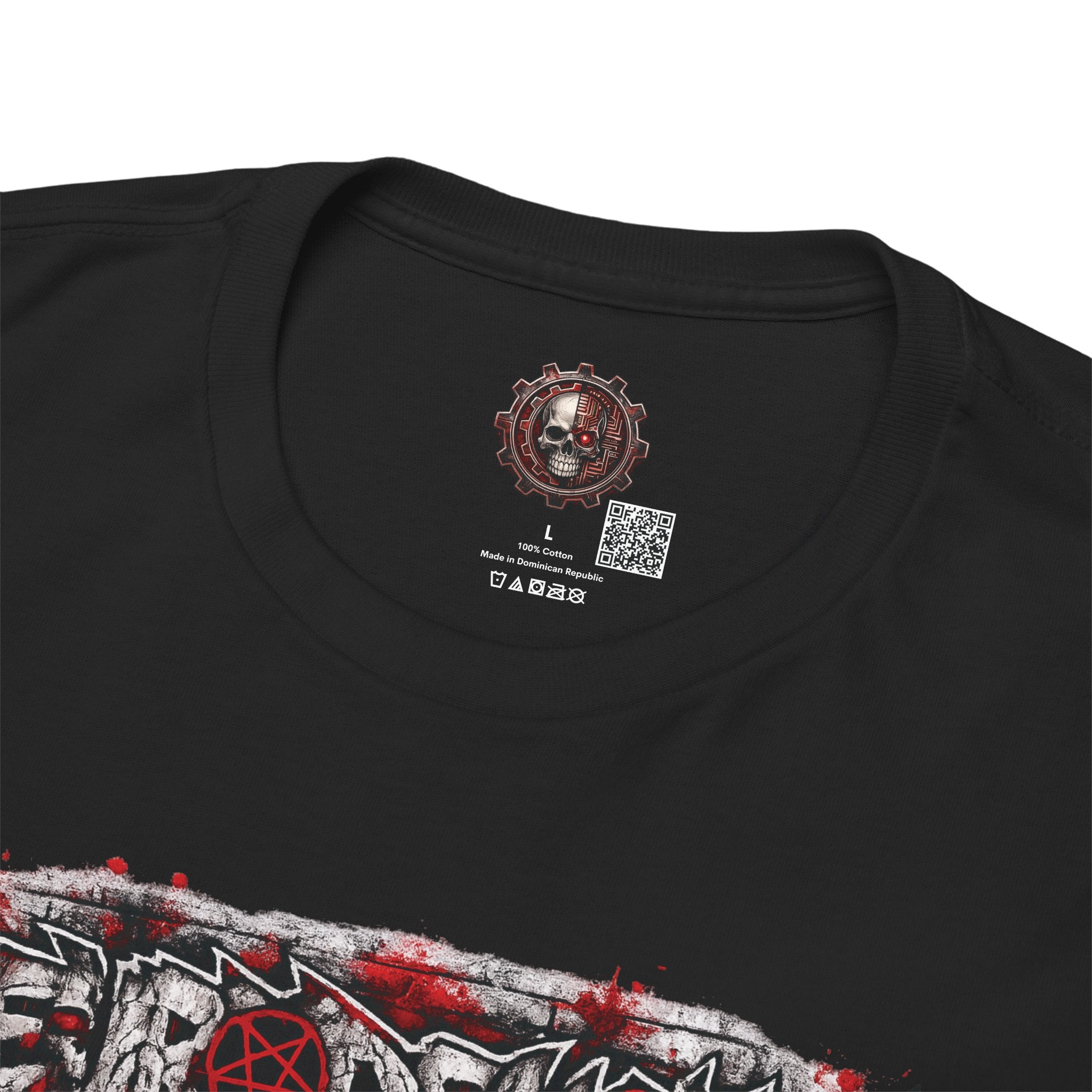 NEURODEMONIC - dnb hardstyle jungle techno trapcore metalcore Graffiti Skull Tee — Gildan Graphic Shirt
