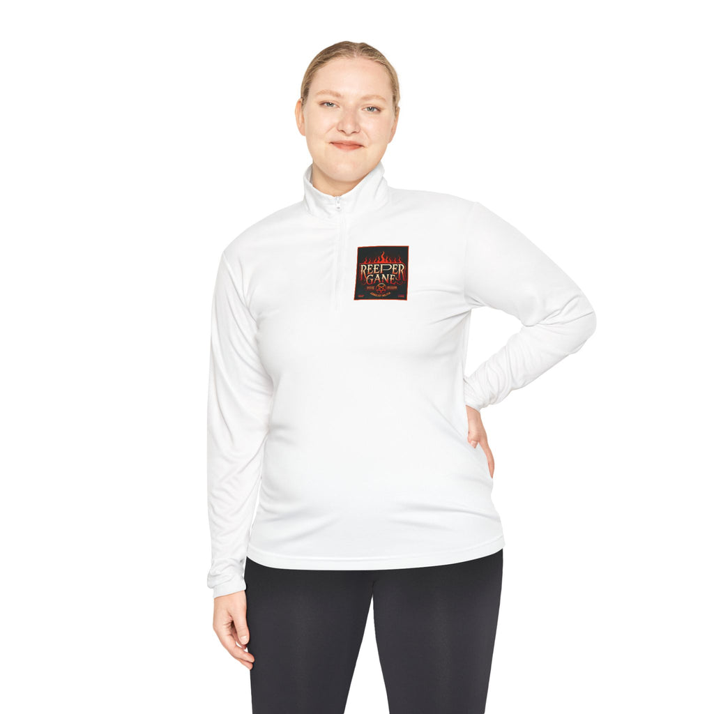 REEPER GANE Unisex Quarter-Zip Pullover JUNGLIST MILITIA