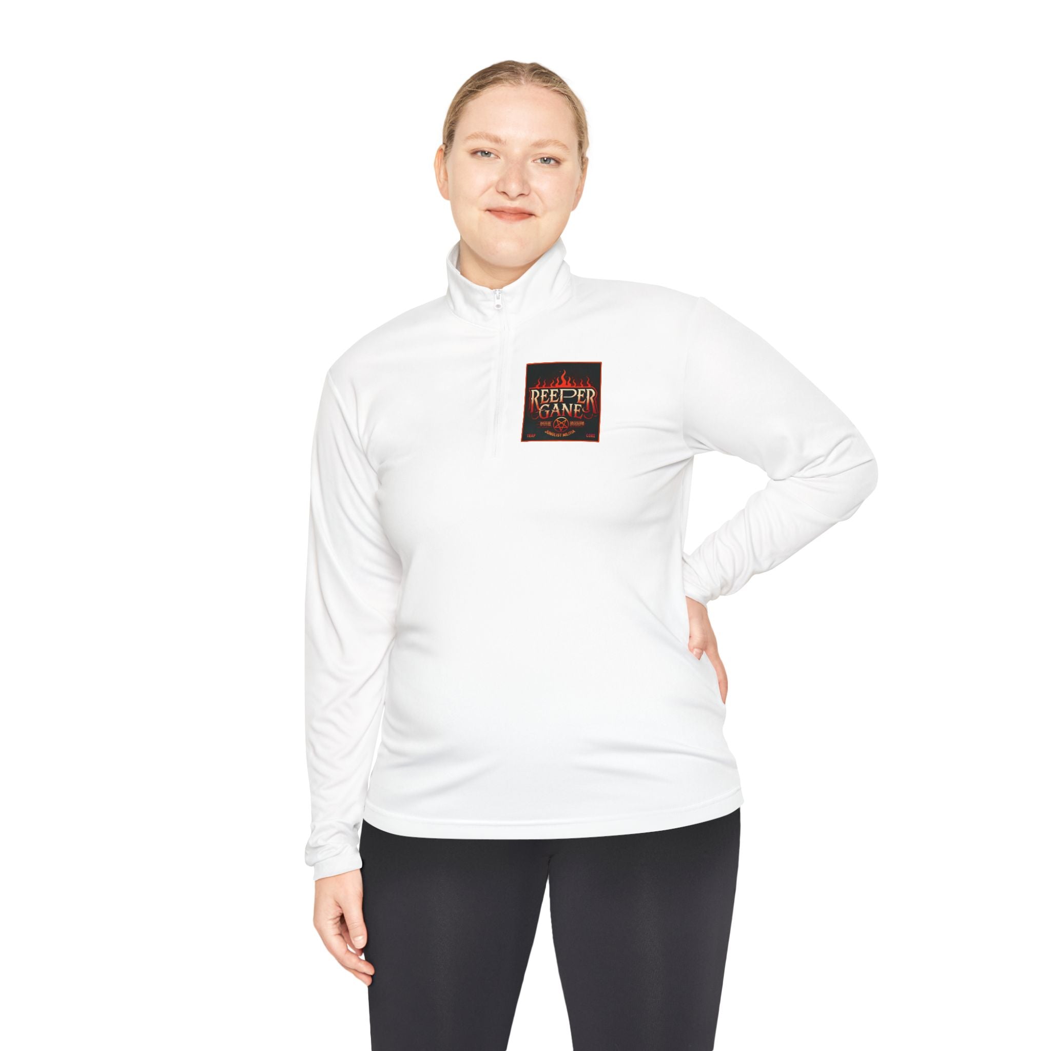 REEPER GANE Unisex Quarter-Zip Pullover JUNGLIST MILITIA