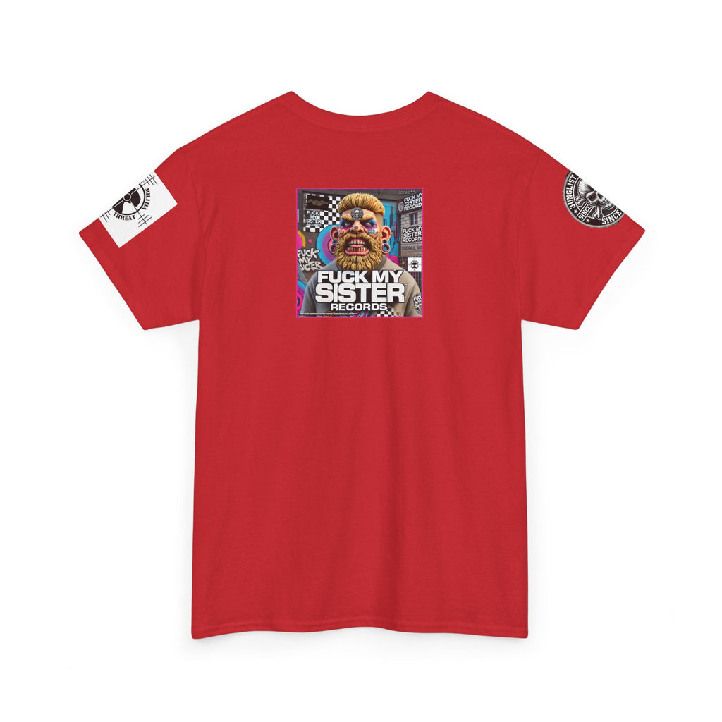 Fuck my Sister Records - Unisex Heavy Cotton Tee - Junglist Militia Since 1996