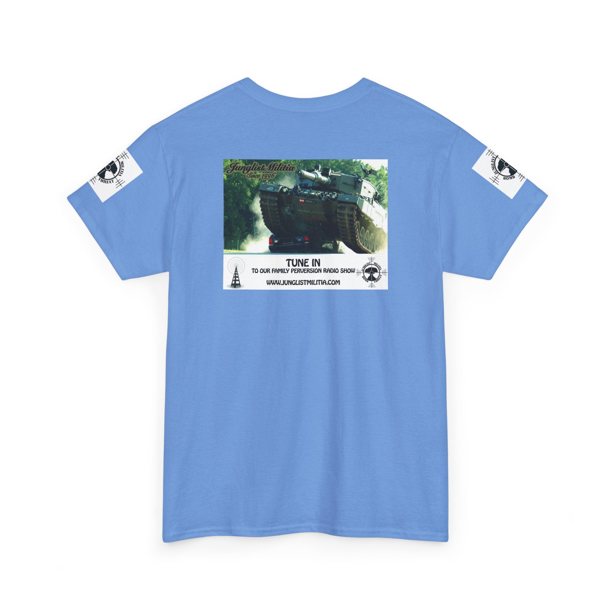 Classic Radio Junglist Militia The Junglist Militia Family Perversion Radio Show Los Angeles, California. Unisex Gildan T-Shirt