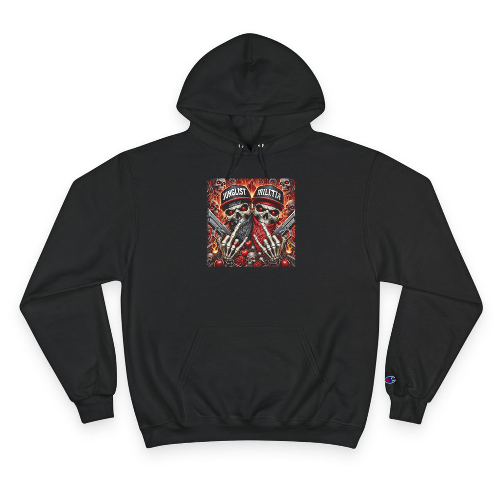 JUNGLIST MILITIA Gangsta Skullz Champion Hoodie