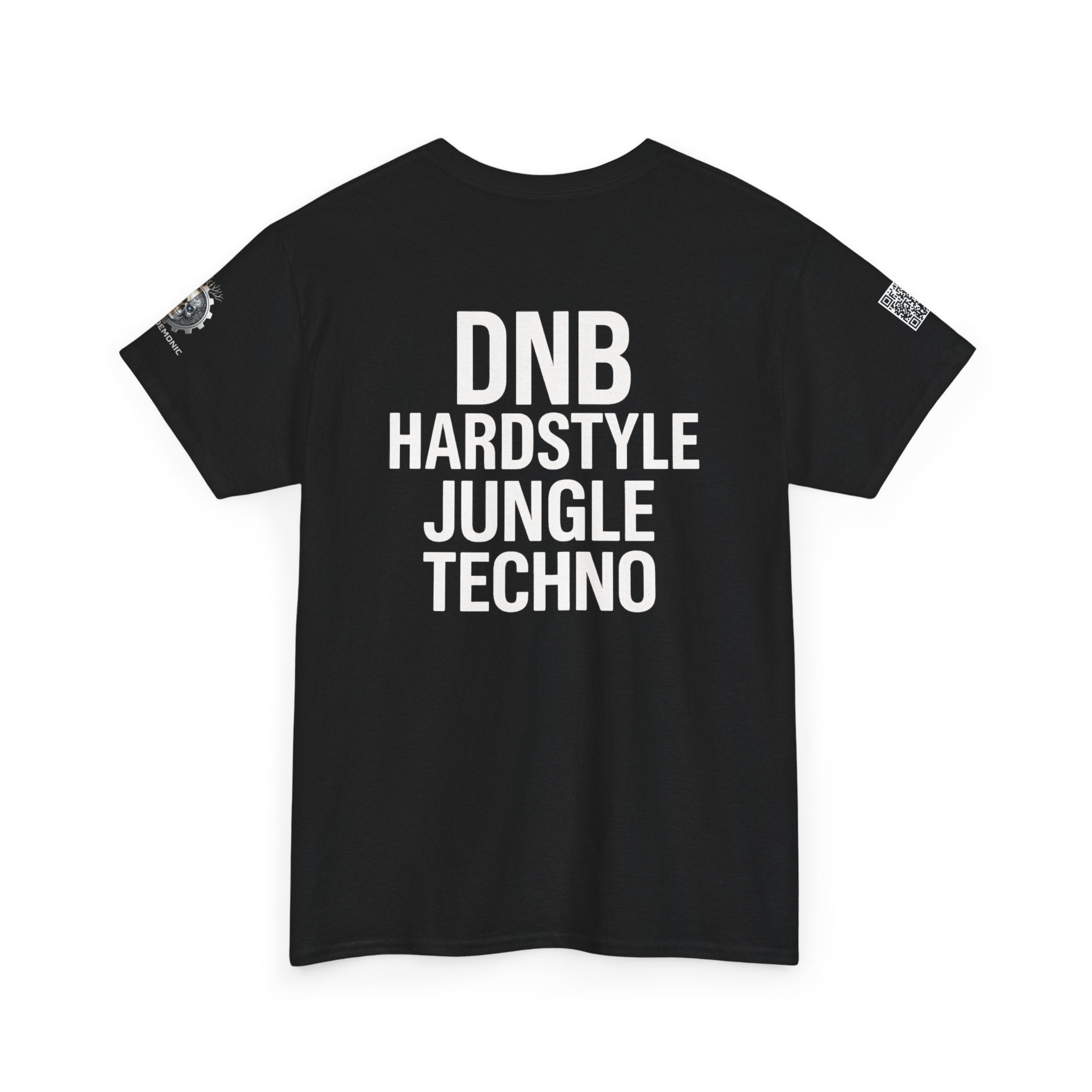 NeuroDemonic Electronic Music Genres T-Shirt — DNB Hardstyle Jungle Techno Graphic Tee