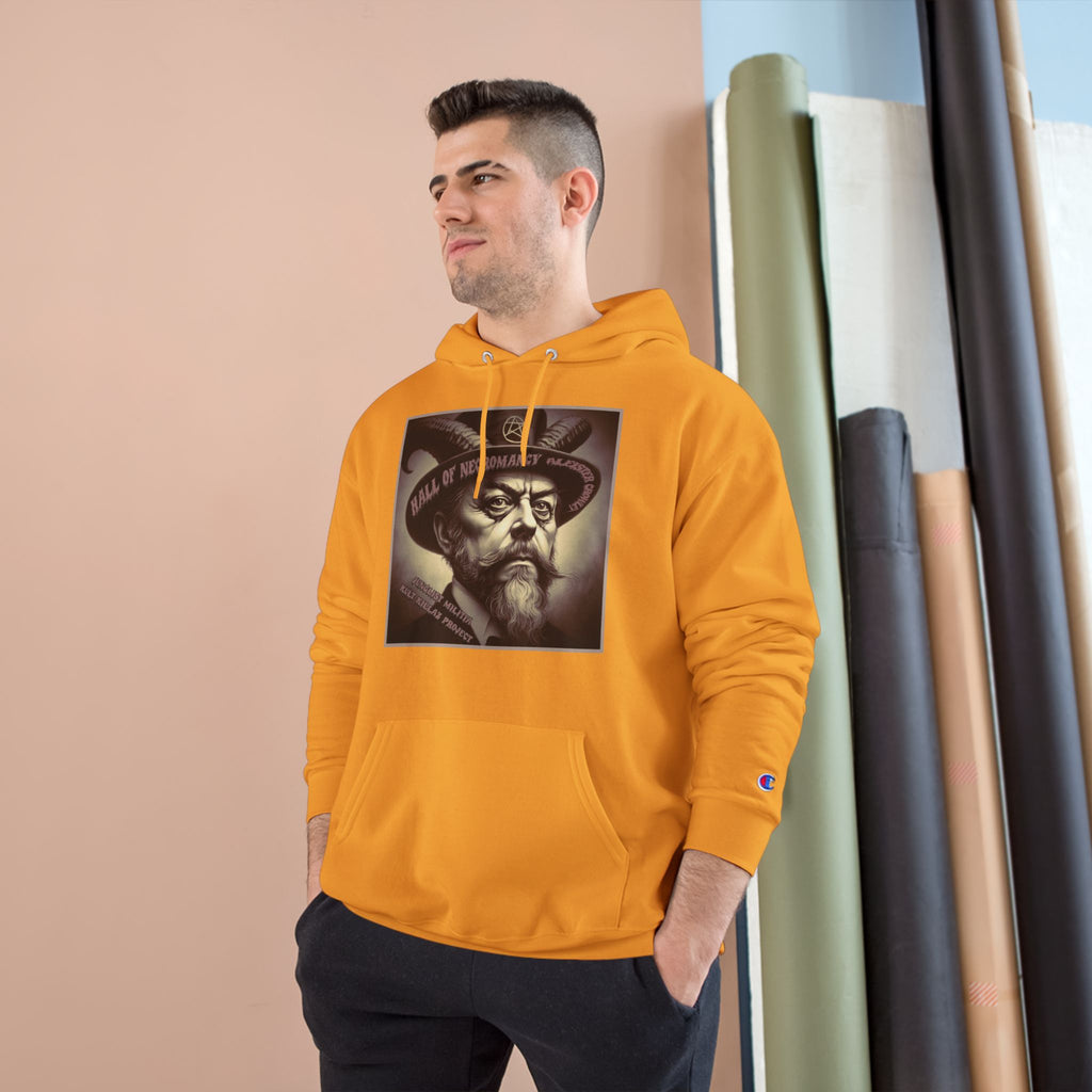 Champion Hoodie-Hall of Necromancy-Aleister Crowley-JUNGLIST MILITIA-KULT KILLAZ PROJECT