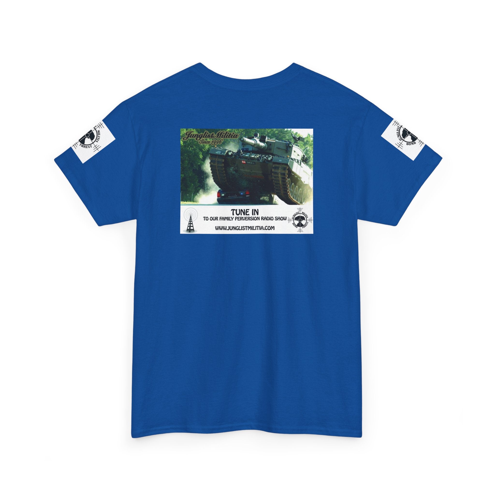 Classic Radio Junglist Militia The Junglist Militia Family Perversion Radio Show Los Angeles, California. Unisex Gildan T-Shirt
