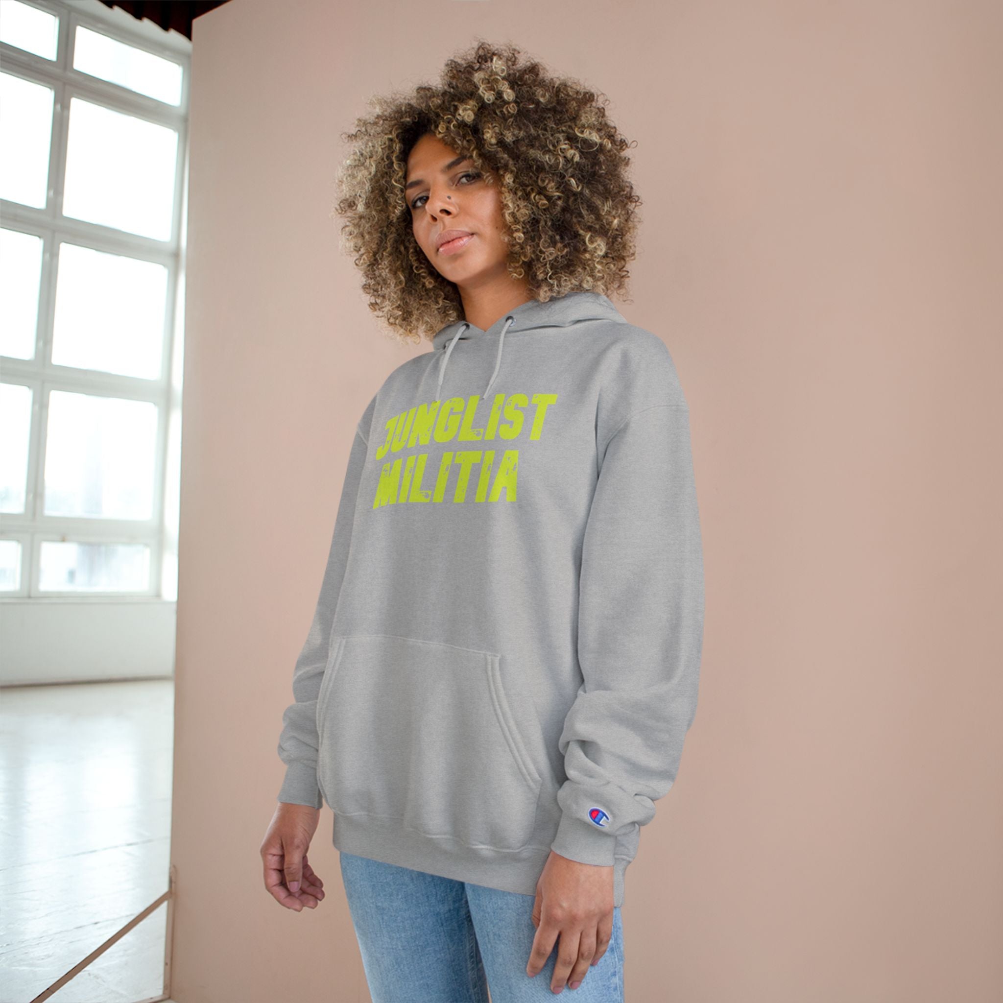 Champion Hoodie- JUNGLIST MILITIA ARMY