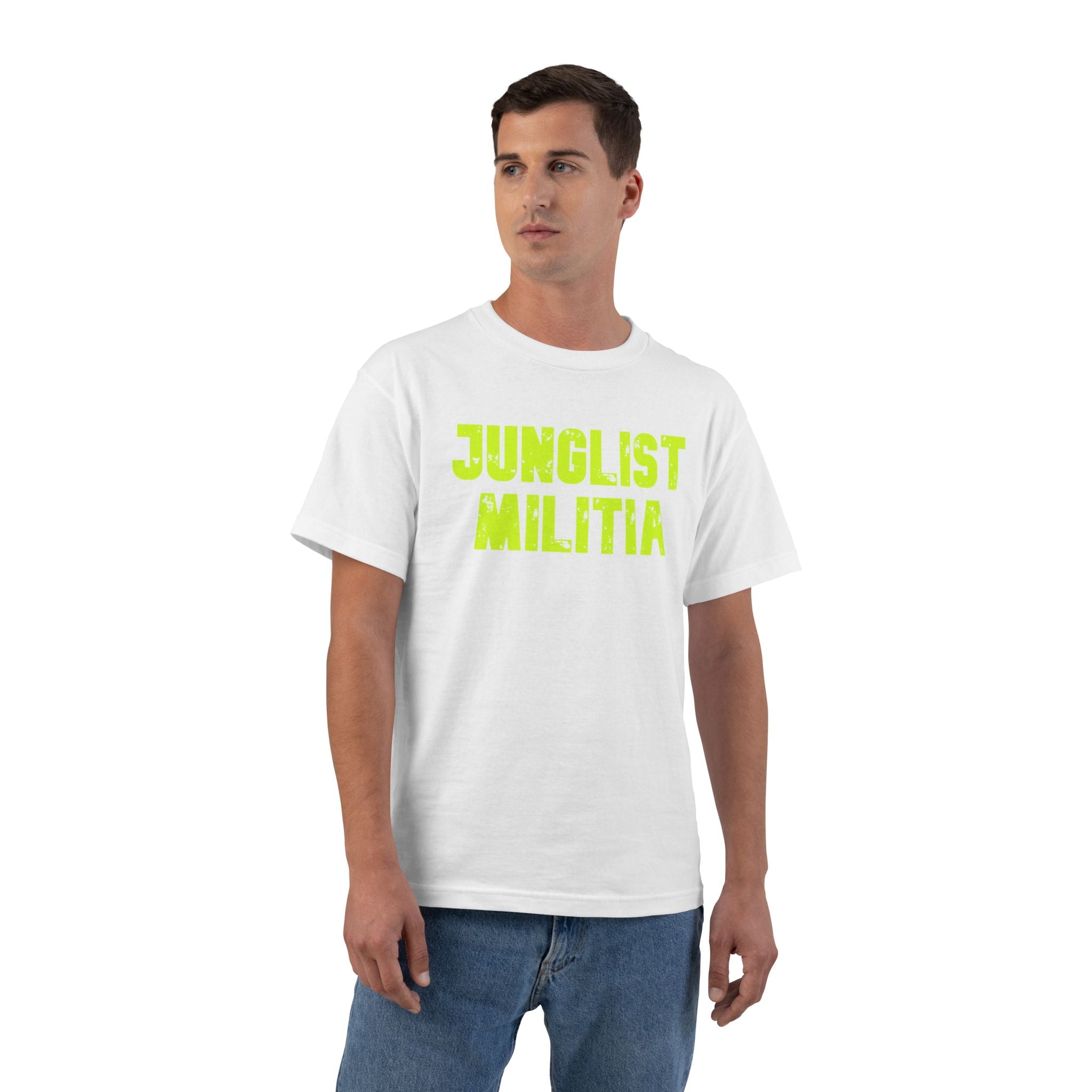 Beefy-T® JUNGLIST MILITIA Short-Sleeve T-Shirt- 12 Colors to choose from. All sizes.