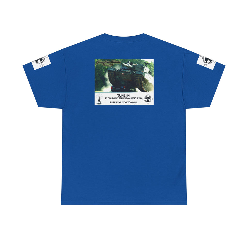 Classic Radio Junglist Militia The Junglist Militia Family Perversion Radio Show Los Angeles, California. Unisex Gildan T-Shirt