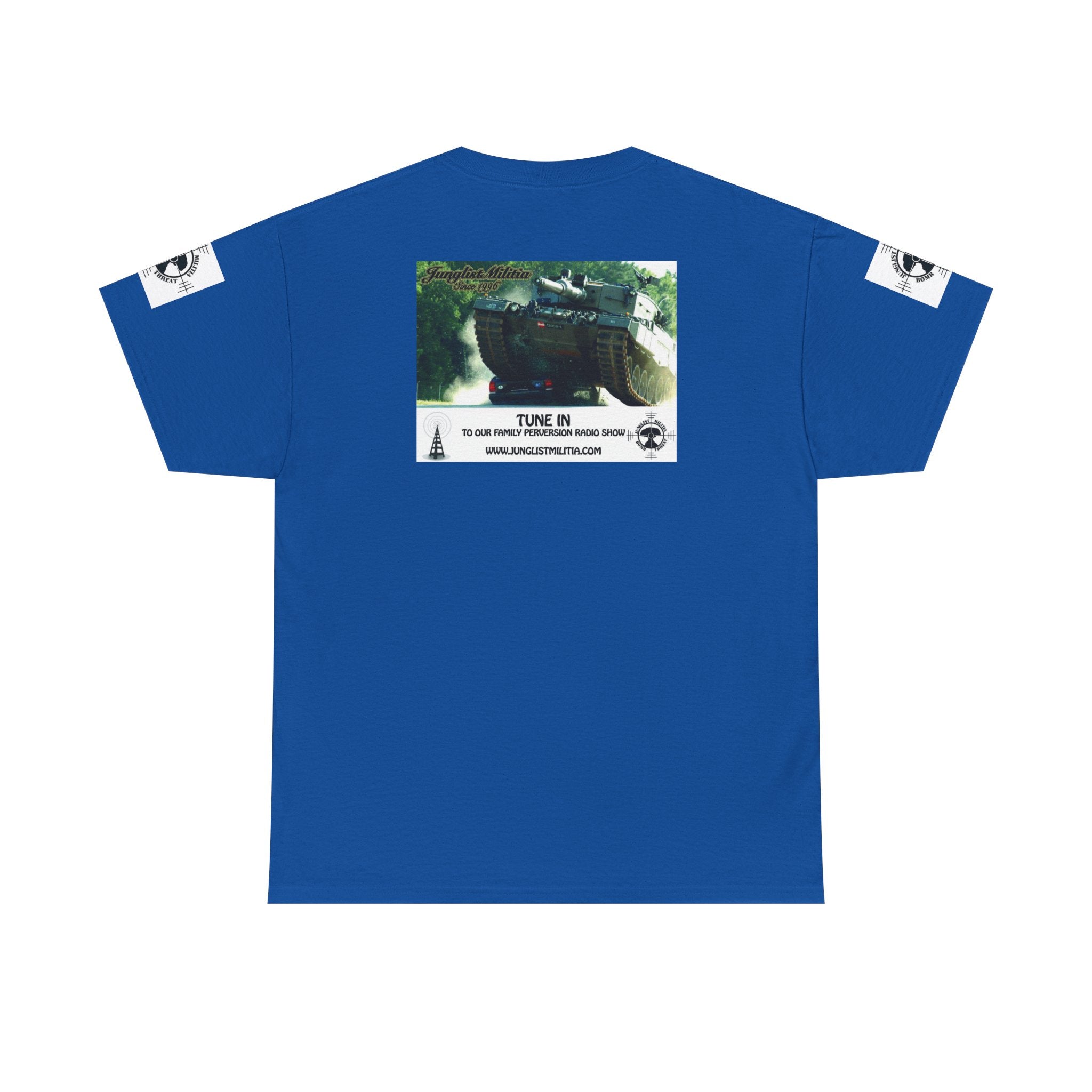 Classic Radio Junglist Militia The Junglist Militia Family Perversion Radio Show Los Angeles, California. Unisex Gildan T-Shirt