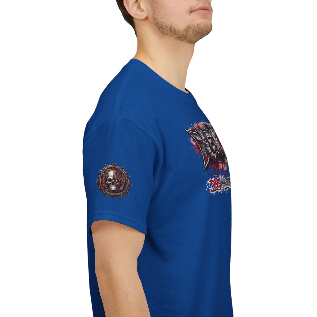 NEURODEMONIC - dnb hardstyle jungle techno trapcore metalcore Graffiti Skull Tee — Gildan Graphic Shirt