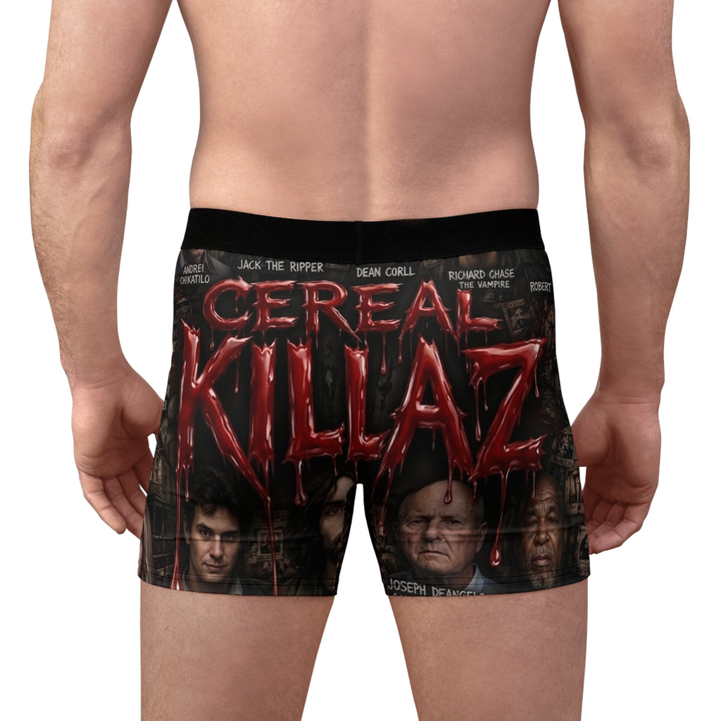 CEREAL KILLAZ™ True Crime Collector Boxer Briefs | Horror Novelty Underwear | NeuroDemonic