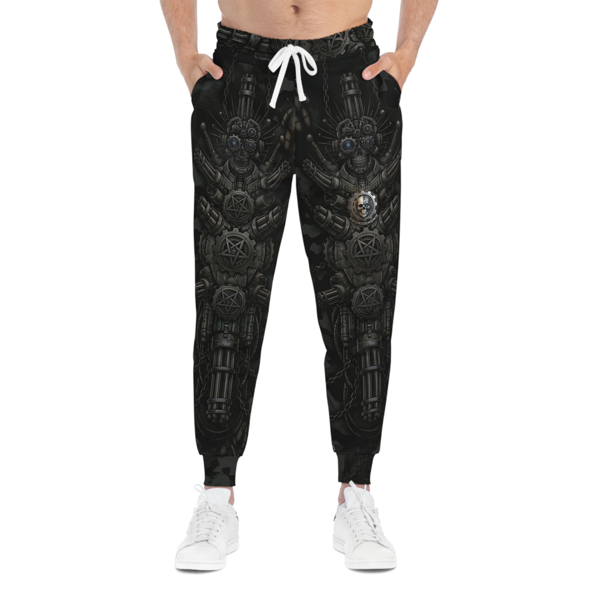 NeuroDemonic Infernal Machine Joggers – Premium All-Over Print Streetwear