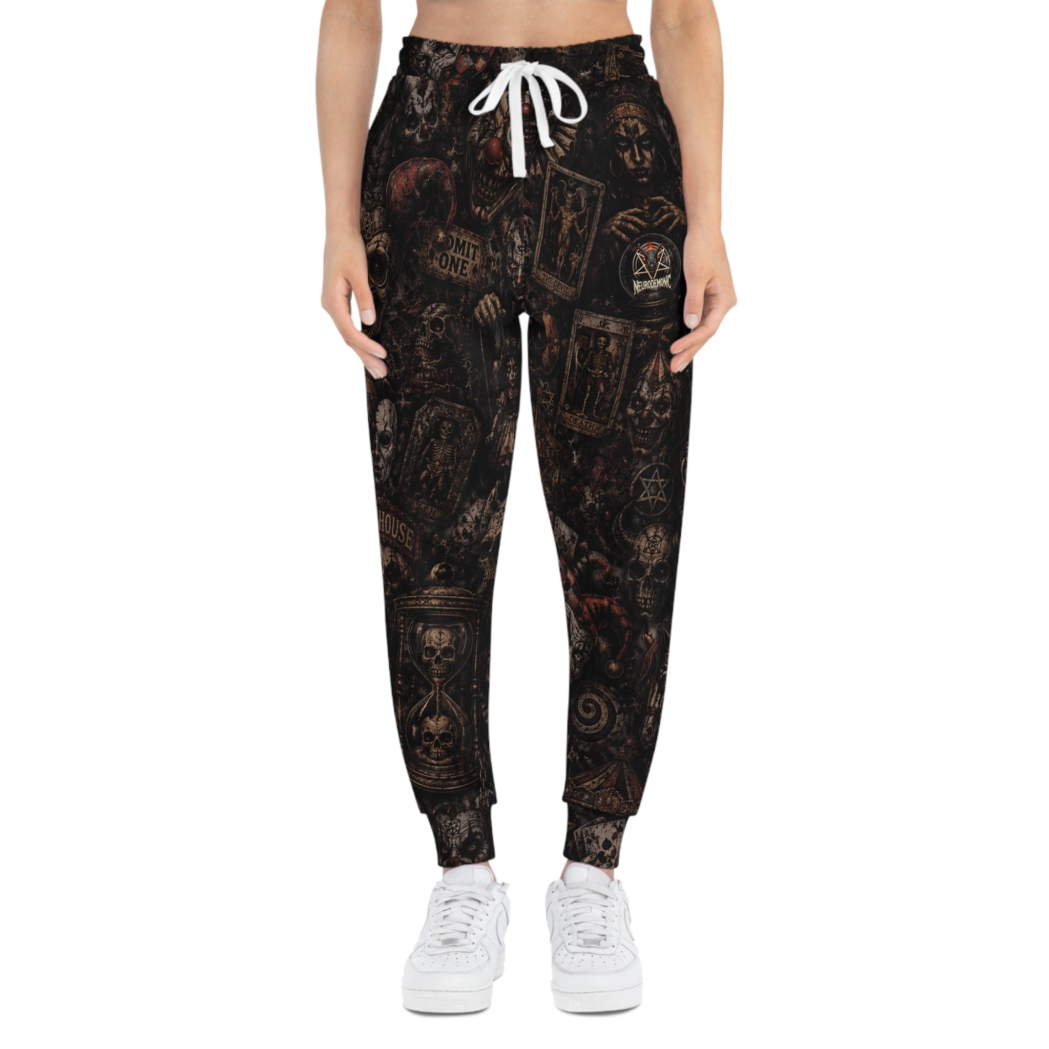 NeuroDemonic Carnival of the Damned Joggers – Premium Horror Circus Streetwear