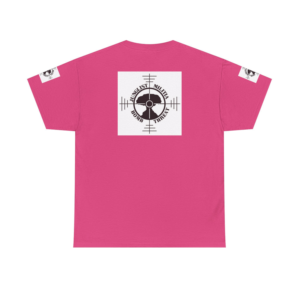 1st Gen Junglist Militia Bomb Threat Logo Unisex Heavy Cotton Tee
