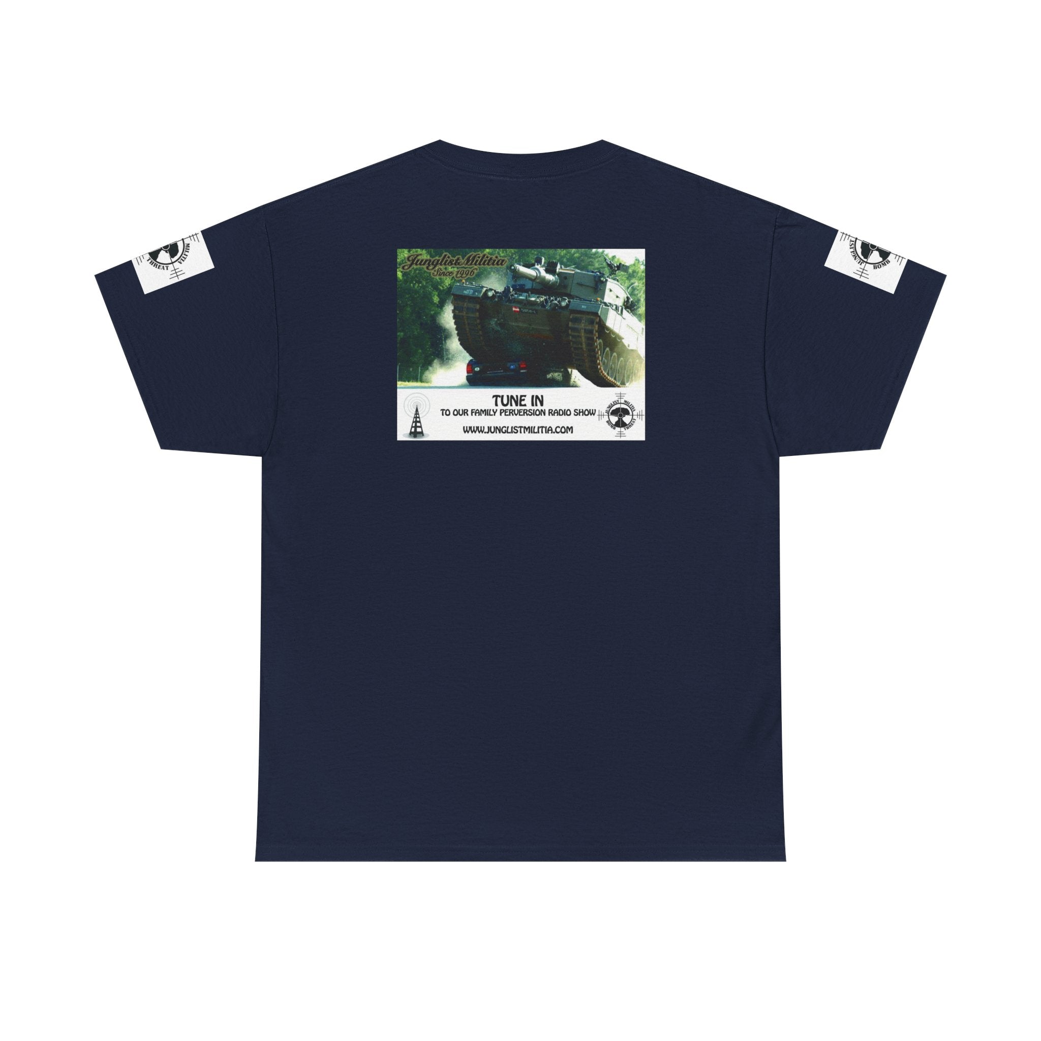 Classic Radio Junglist Militia The Junglist Militia Family Perversion Radio Show Los Angeles, California. Unisex Gildan T-Shirt