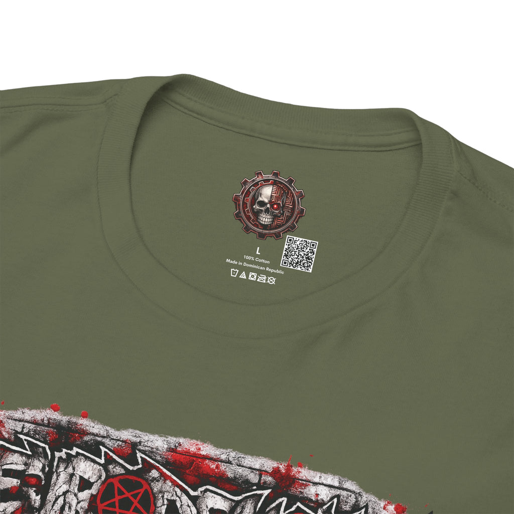 NEURODEMONIC - dnb hardstyle jungle techno trapcore metalcore Graffiti Skull Tee — Gildan Graphic Shirt