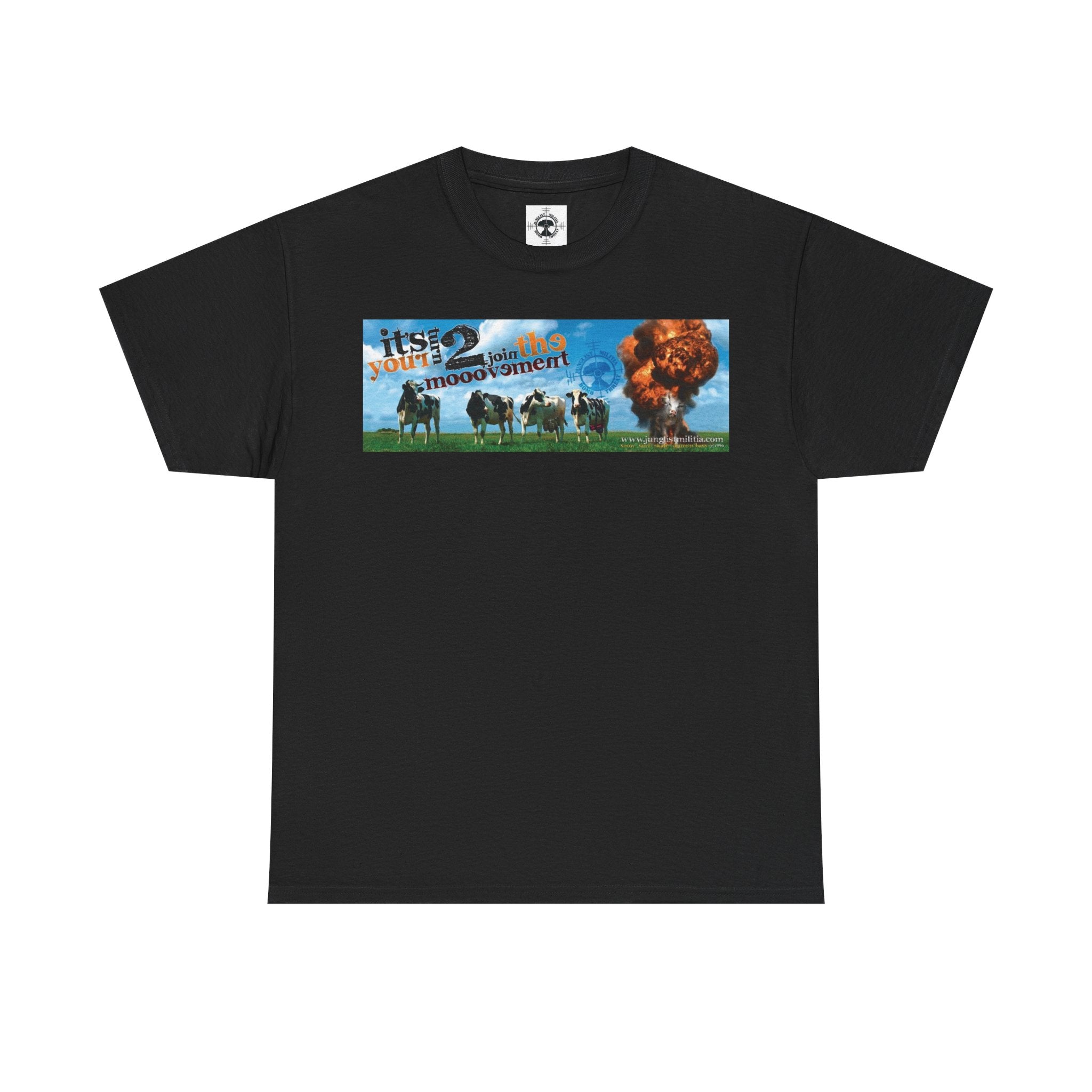 Cow Bombs Junglist Militia Bomb Threat 1st Gen Logo - Unisex T shirts - Junglist Militia Since 1996