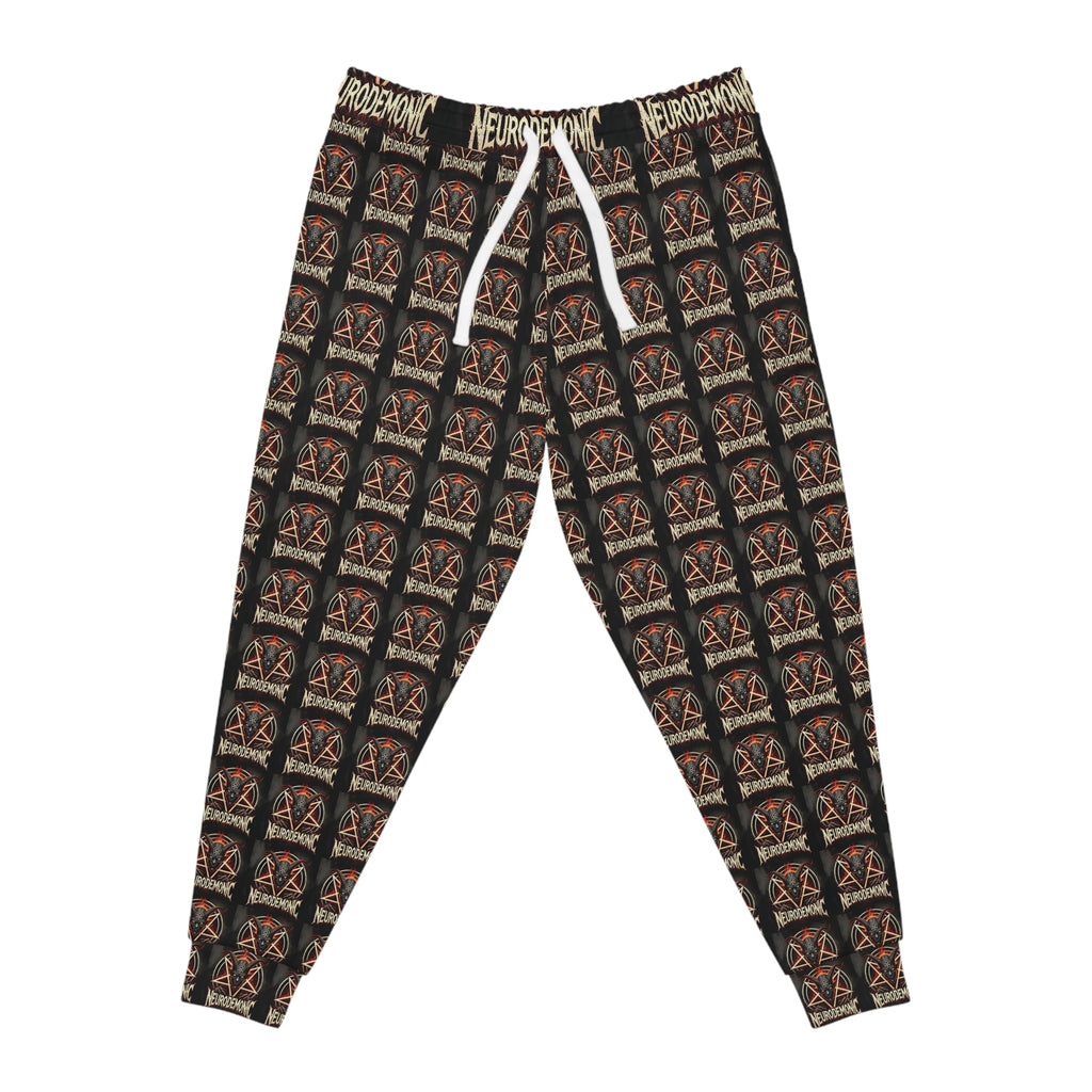 NeuroDemonic Infernal Baphomet Joggers – Premium All-Over Print Streetwear Edition