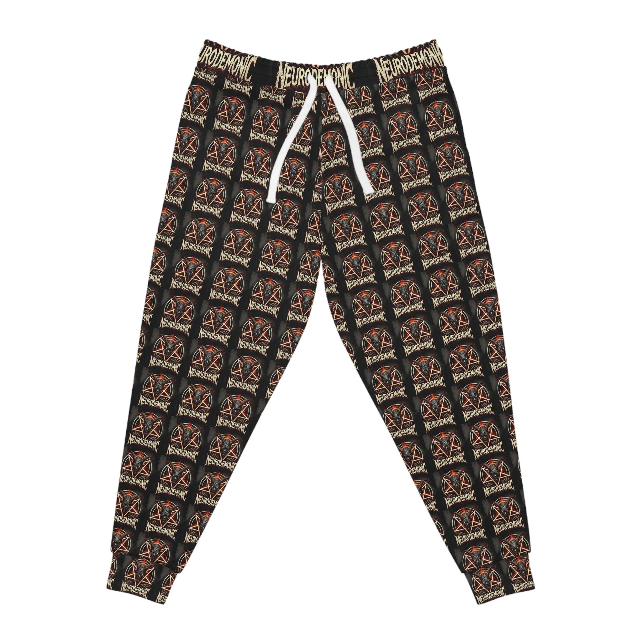 NeuroDemonic Infernal Baphomet Joggers – Premium All-Over Print Streetwear Edition