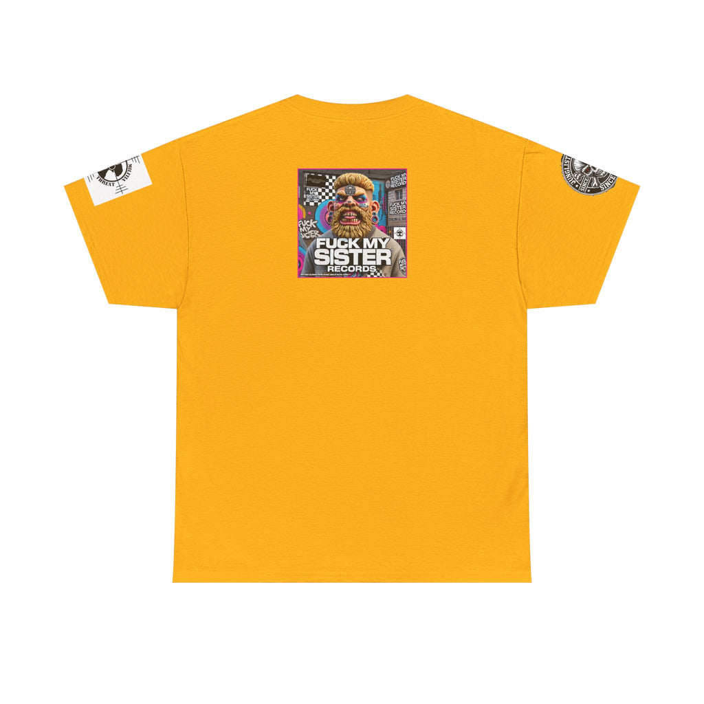 Fuck my Sister Records - Unisex Heavy Cotton Tee - Junglist Militia Since 1996