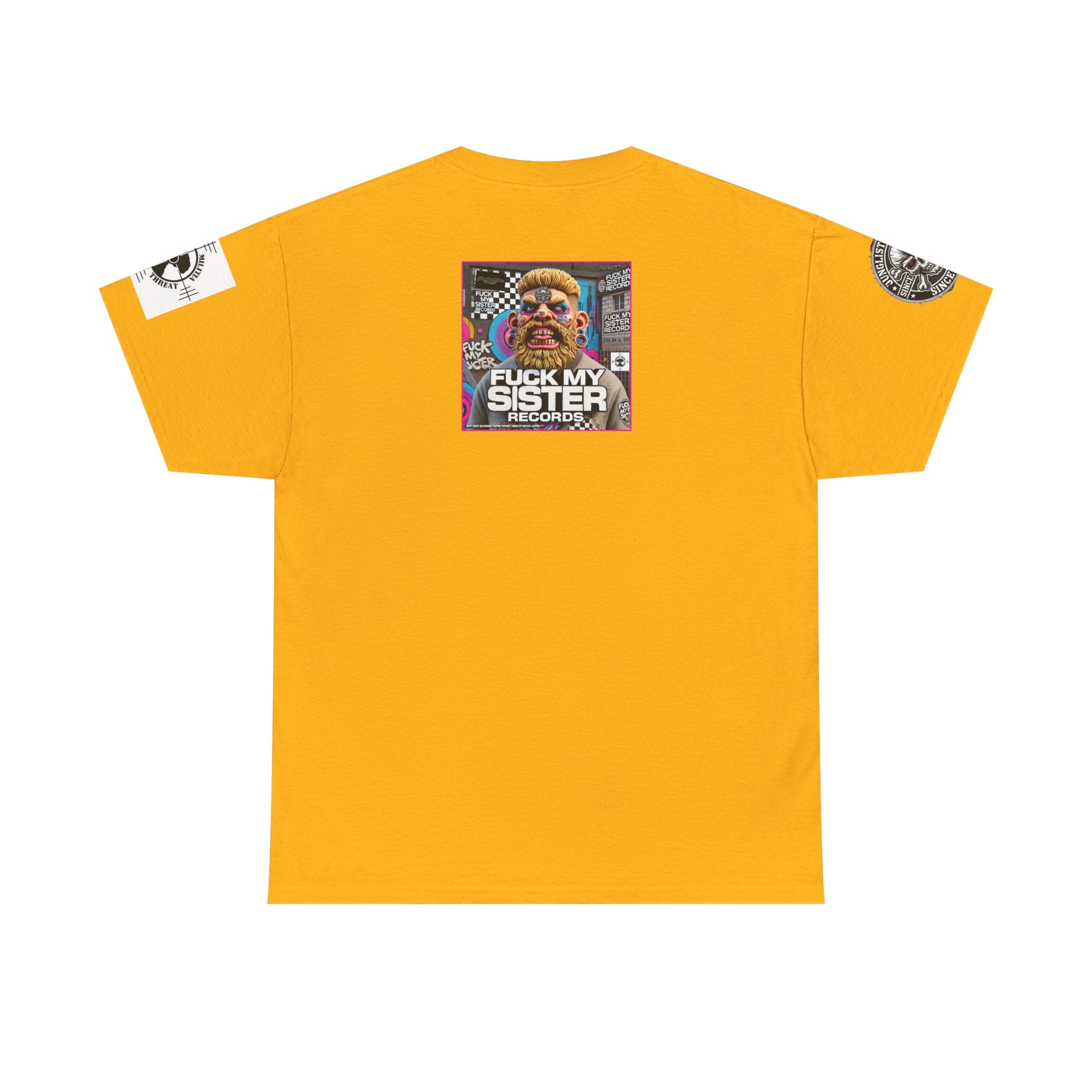Fuck my Sister Records - Unisex Heavy Cotton Tee - Junglist Militia Since 1996