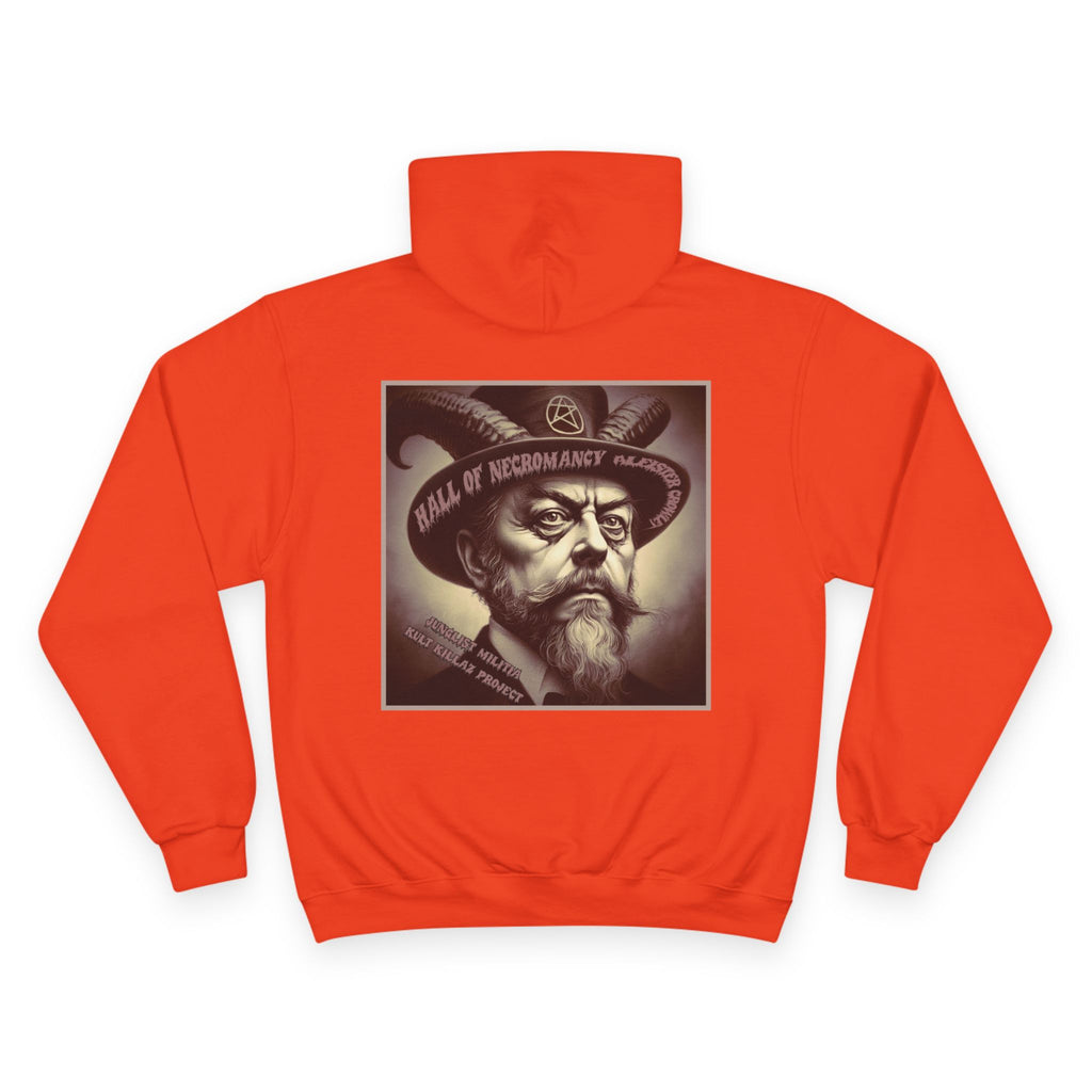 Champion Hoodie-Hall of Necromancy-Aleister Crowley-JUNGLIST MILITIA-KULT KILLAZ PROJECT