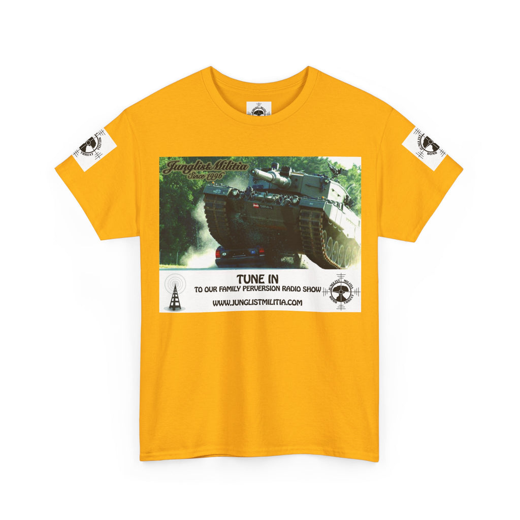 Classic Radio Junglist Militia The Junglist Militia Family Perversion Radio Show Los Angeles, California. Unisex Gildan T-Shirt