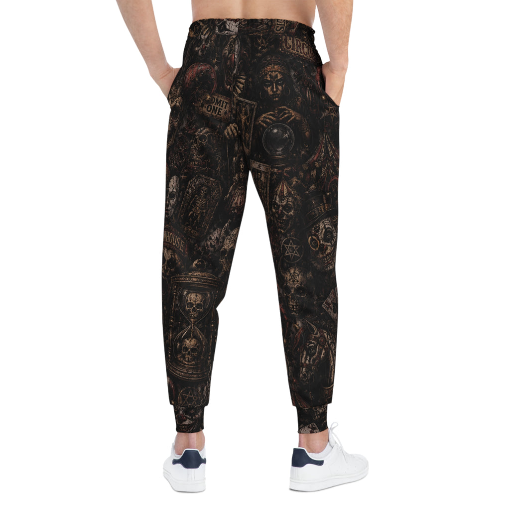 NeuroDemonic Carnival of the Damned Joggers – Premium Horror Circus Streetwear