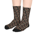 NeuroDemonic Infernal Baphomet Crew Socks – Premium Heavy Metal Streetwear Edition