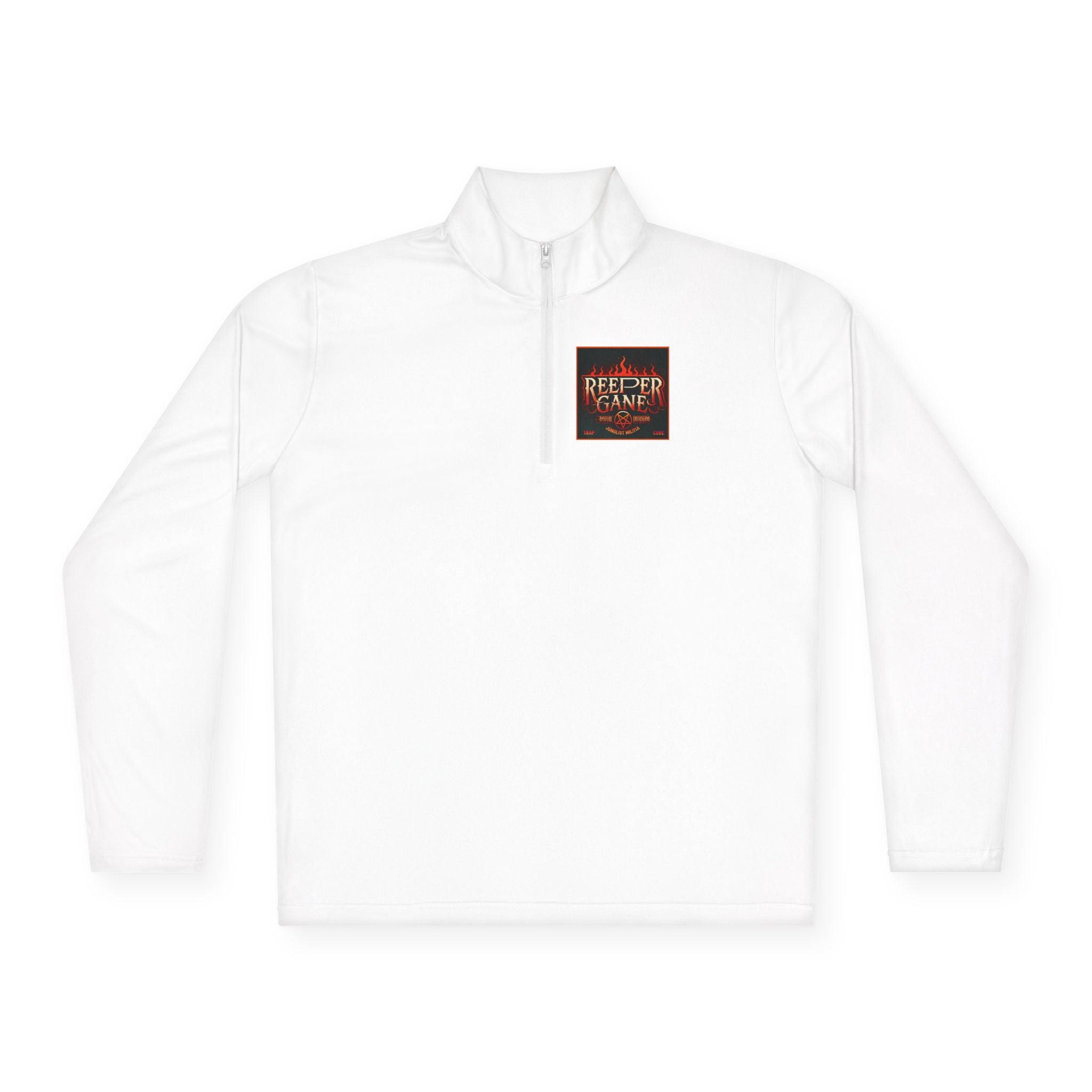 REEPER GANE Unisex Quarter-Zip Pullover JUNGLIST MILITIA