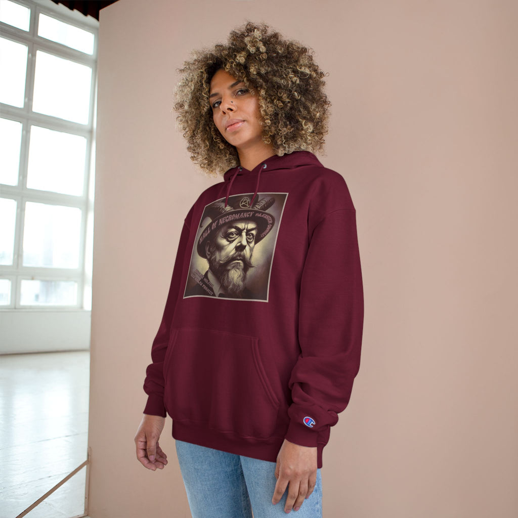 Champion Hoodie-Hall of Necromancy-Aleister Crowley-JUNGLIST MILITIA-KULT KILLAZ PROJECT