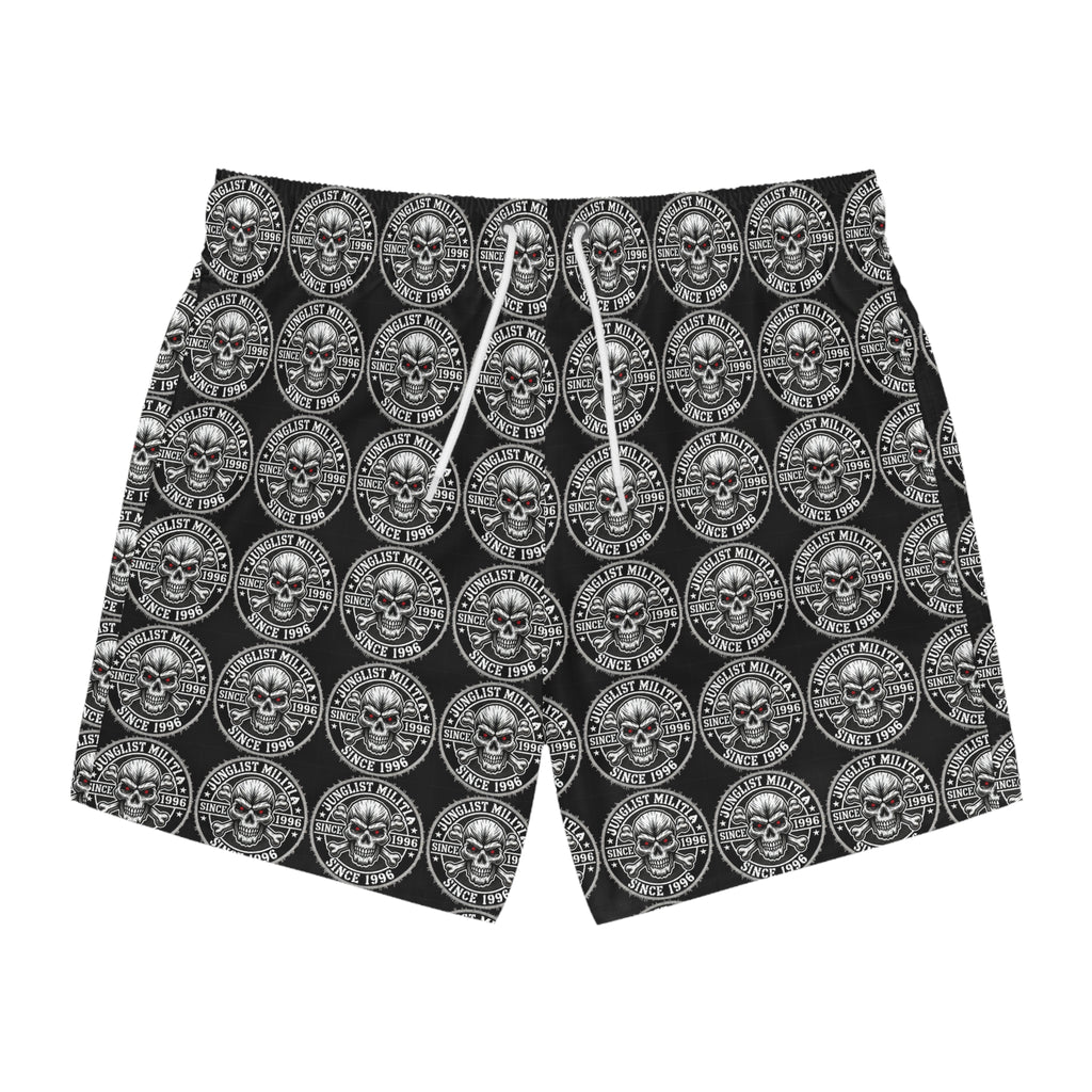 Skull Fuckers-Maillots de bain (AOP) - Junglist Militia Since 1996 4e génération. Logo