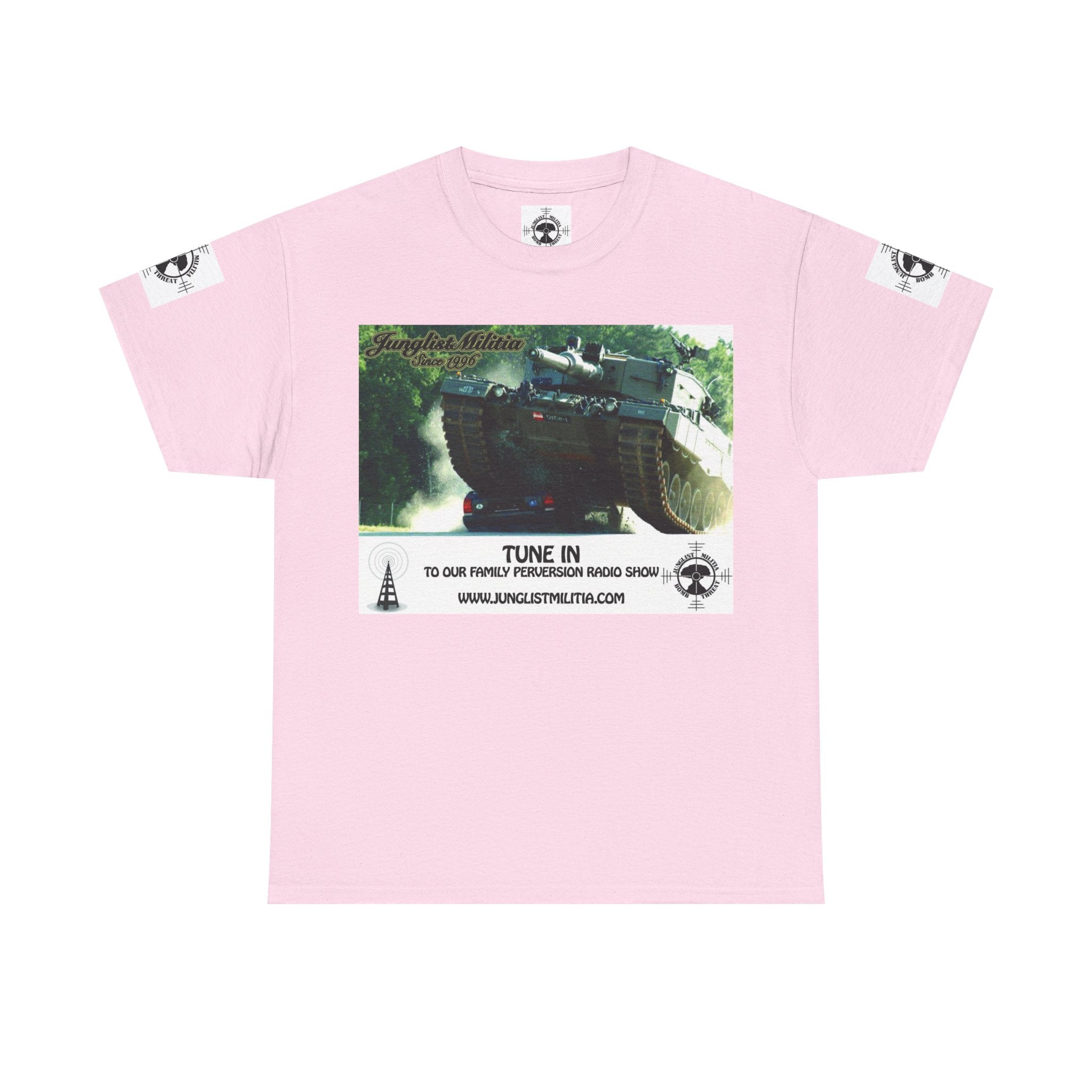 Classic Radio Junglist Militia The Junglist Militia Family Perversion Radio Show Los Angeles, California. Unisex Gildan T-Shirt