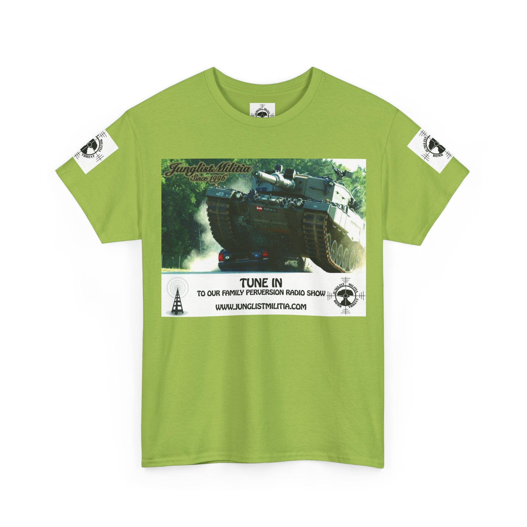 Classic Radio Junglist Militia The Junglist Militia Family Perversion Radio Show Los Angeles, California. Unisex Gildan T-Shirt