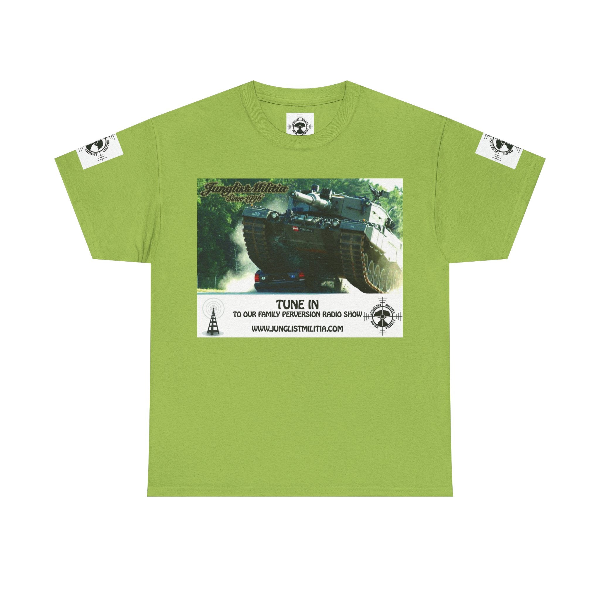 Classic Radio Junglist Militia The Junglist Militia Family Perversion Radio Show Los Angeles, California. Unisex Gildan T-Shirt