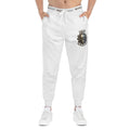 NeuroDemonic Logo Joggers – Premium White Streetwear Sweatpants