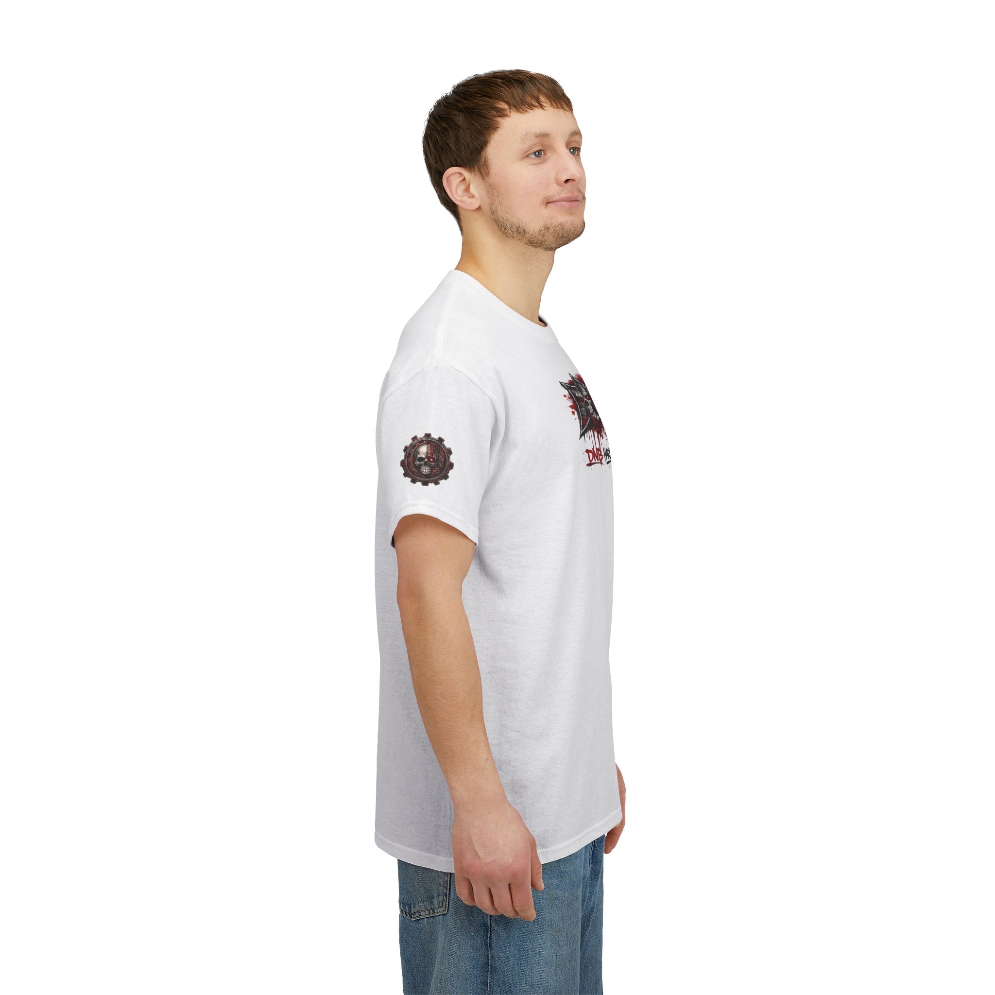 NEURODEMONIC - dnb hardstyle jungle techno trapcore metalcore Graffiti Skull Tee — Gildan Graphic Shirt