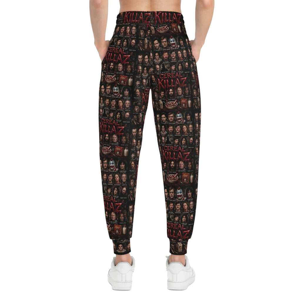 CEREAL KILLAZ Unisex All-Over Print Joggers | True Crime Horror Streetwear Sweatpants
