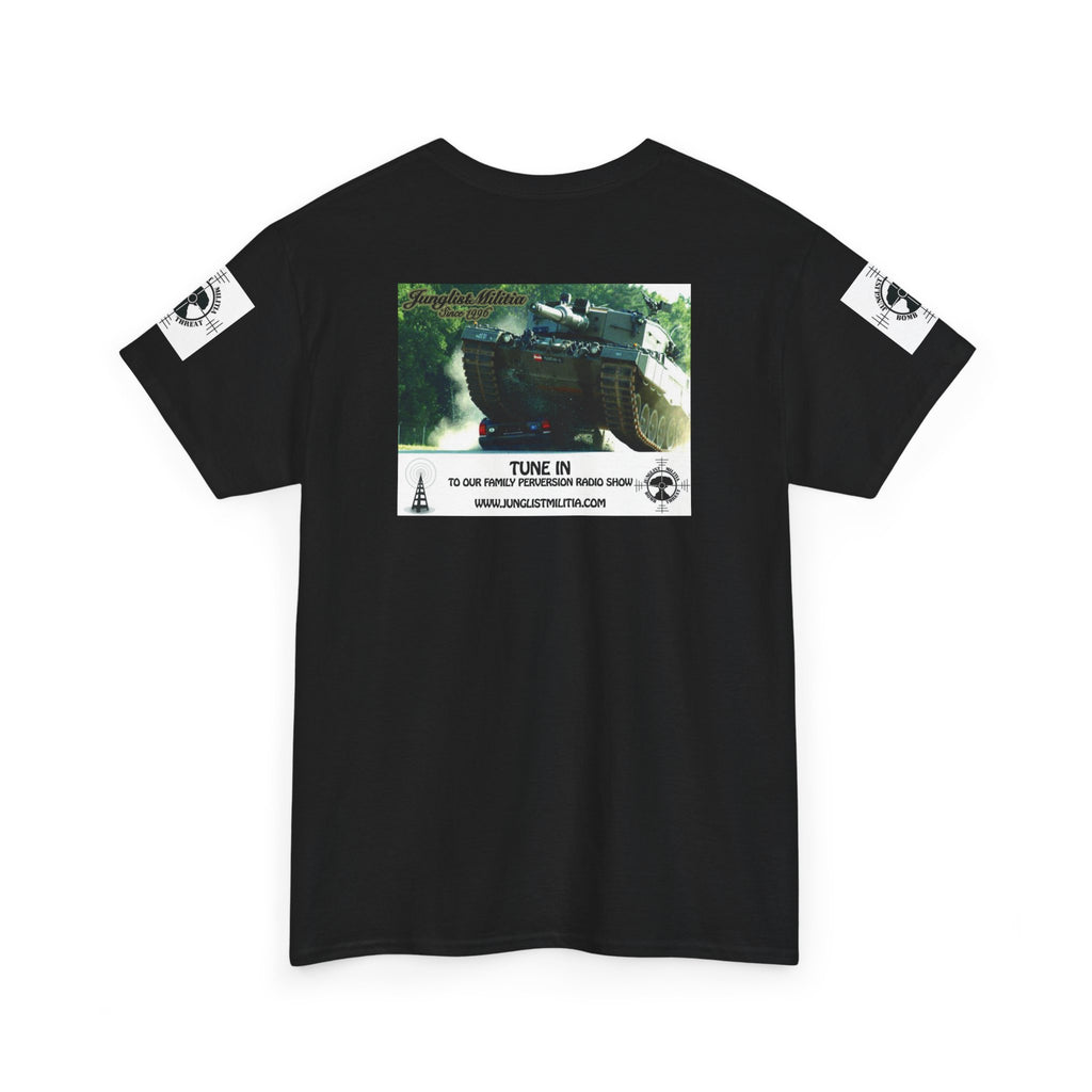 Classic Radio Junglist Militia The Junglist Militia Family Perversion Radio Show Los Angeles, California. Unisex Gildan T-Shirt
