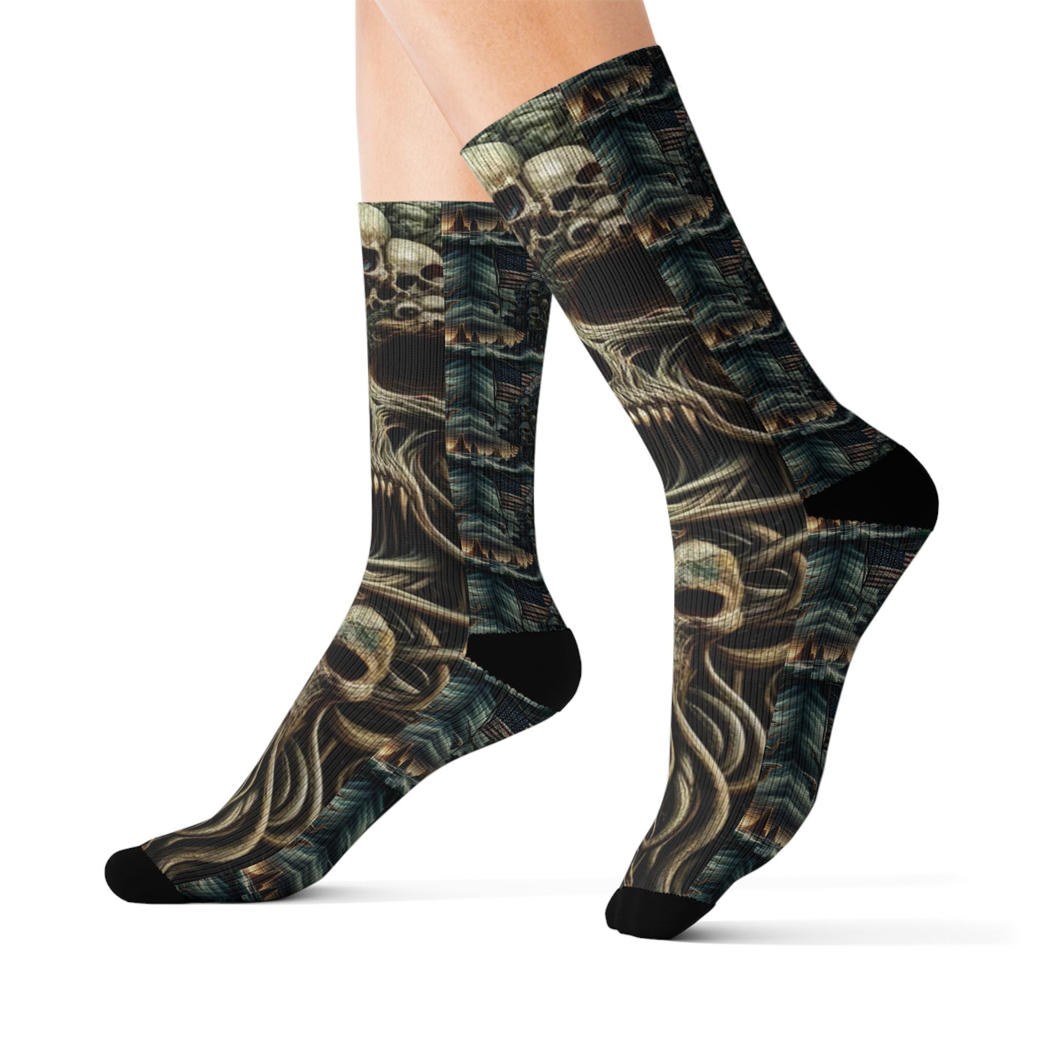 Ghosts of War Sublimation Socks- Unisex-Junglist Militia