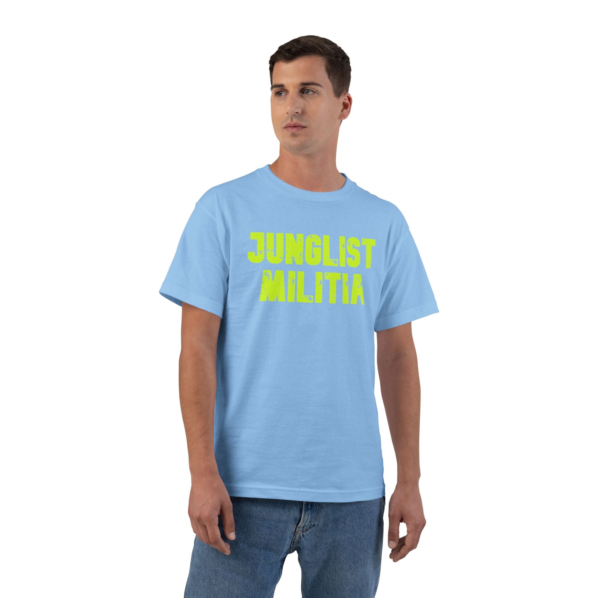 Beefy-T® JUNGLIST MILITIA Short-Sleeve T-Shirt- 12 Colors to choose from. All sizes.