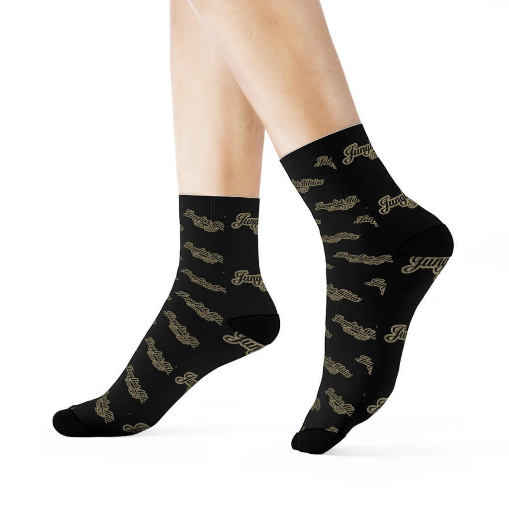Crew Socks-Junglist Militia Since 1996 2nd Generation Logo