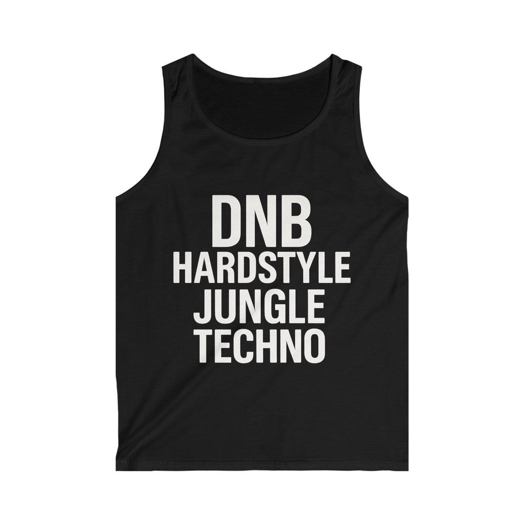 NeuroDemonic Electronic Music Genres Tank Top – DNB Hardstyle Jungle Techno Edition