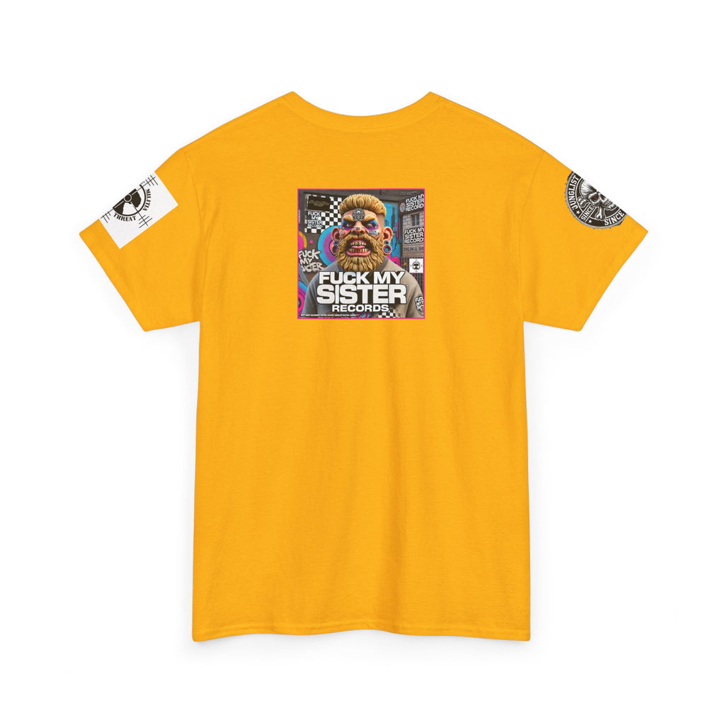 Fuck my Sister Records - Unisex Heavy Cotton Tee - Junglist Militia Since 1996