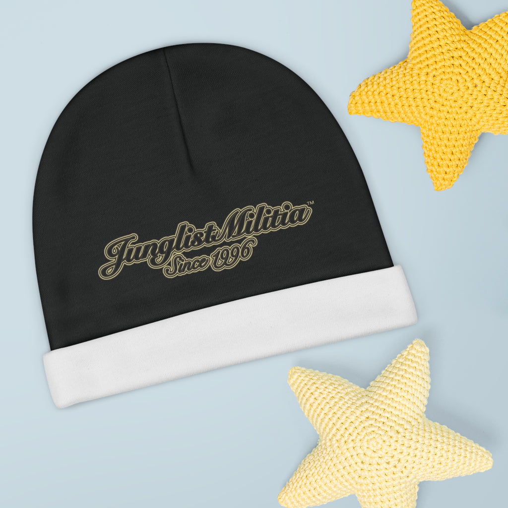 Baby Beanie (AOP)-Junglist Militia Since 1996 2nd Generation Logo