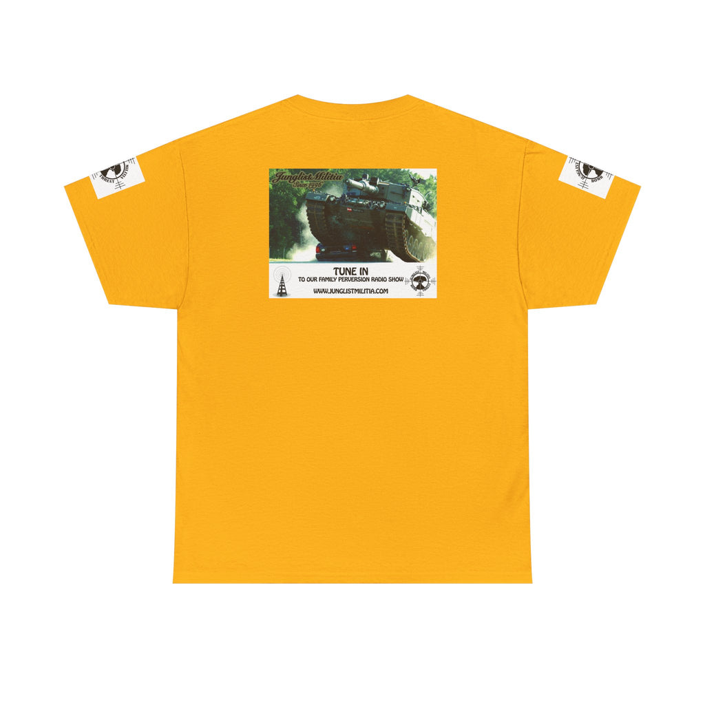 Classic Radio Junglist Militia The Junglist Militia Family Perversion Radio Show Los Angeles, California. Unisex Gildan T-Shirt