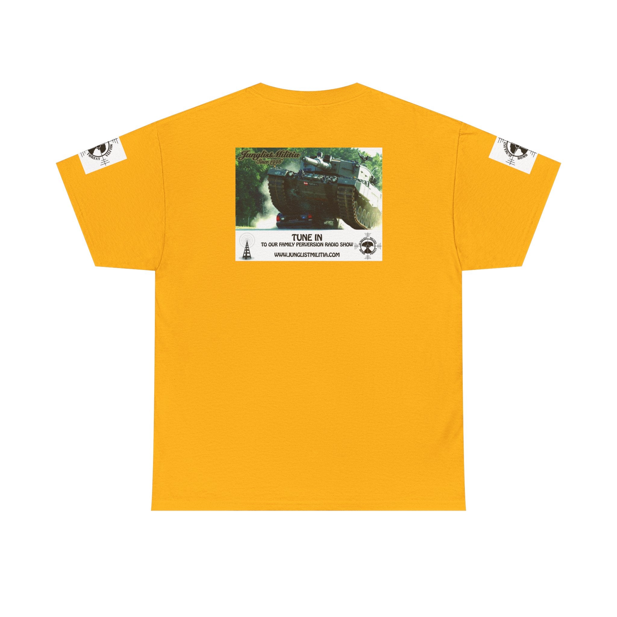 Classic Radio Junglist Militia The Junglist Militia Family Perversion Radio Show Los Angeles, California. Unisex Gildan T-Shirt